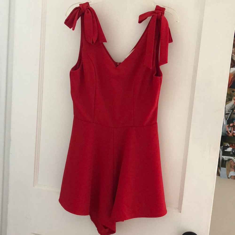 Altar’d State red romper size extra small